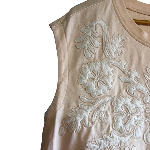 Anthropologie Cream Embroidered Top - Picture 7 of 13